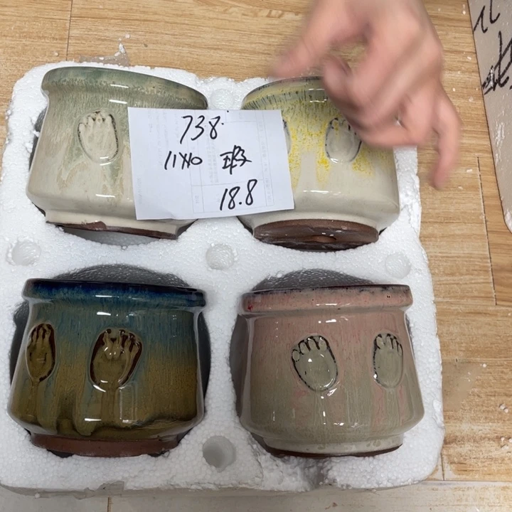 粗陶多肉花盆微瑕738