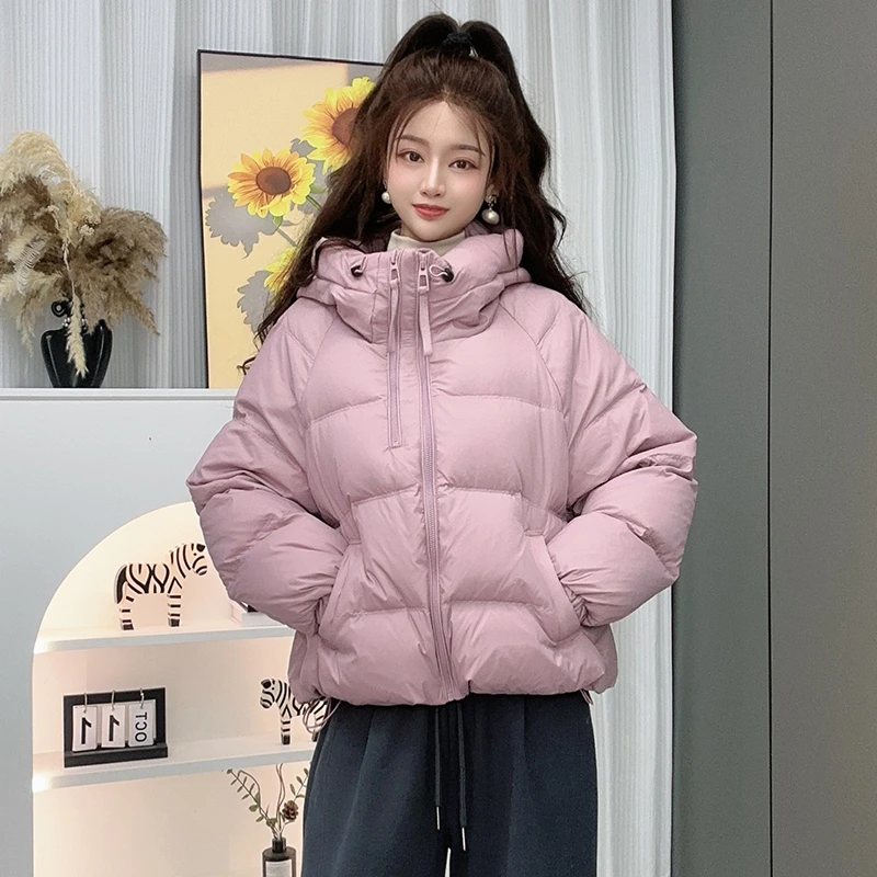冬季新款羽绒服女连帽宽松加厚保暖短款显瘦百搭小个子女装外套潮