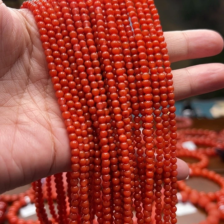 南红玛瑙未镶嵌小米珠3mm（多样性发一）