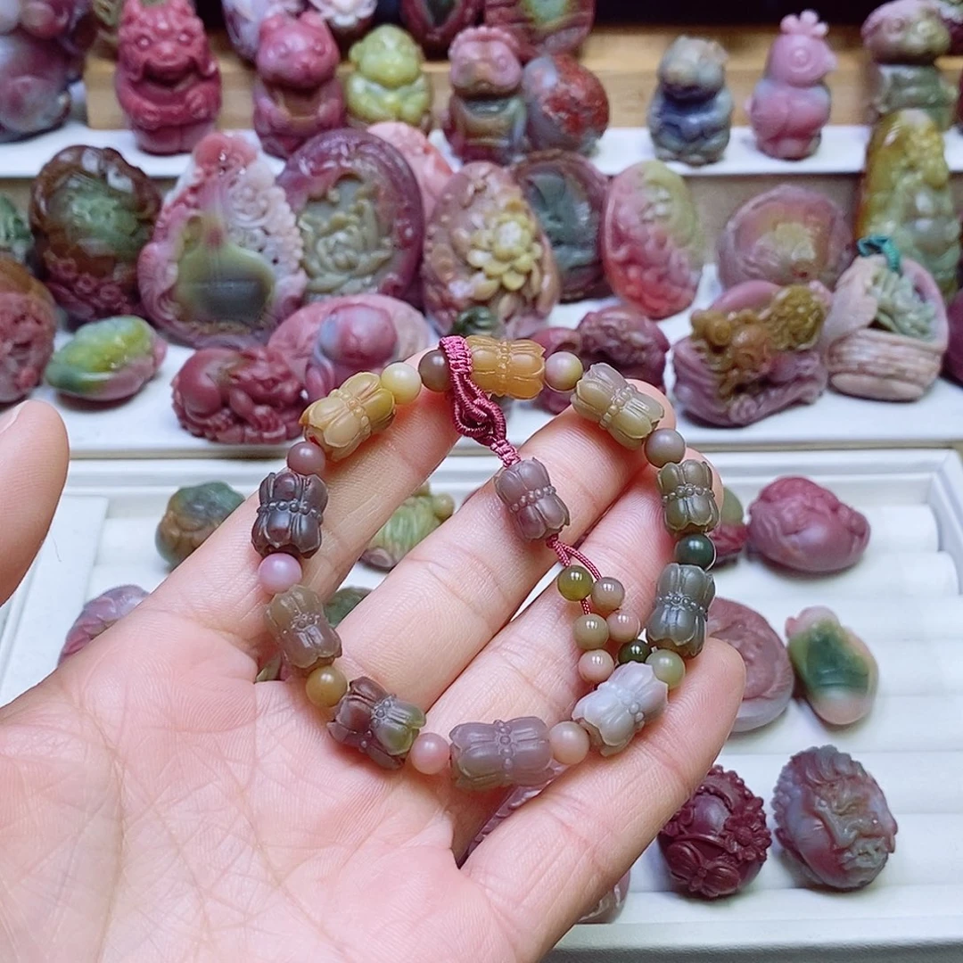 玛瑙/玉髓盐源玛瑙手串未镶嵌