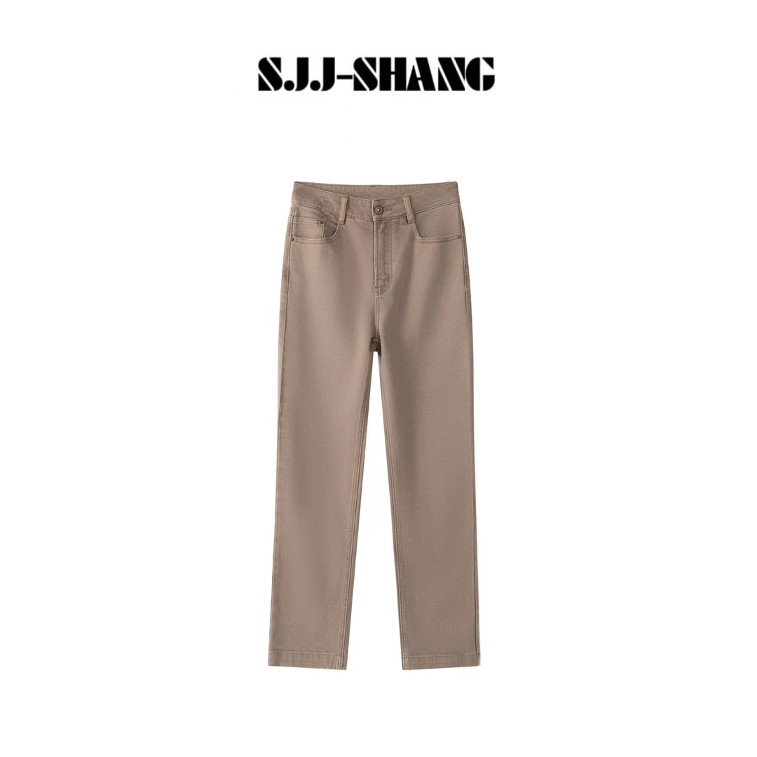 SJJ-SHANG【沙茶牛仔】土耳其进口沙茶色斜纹牛仔裤q135590p