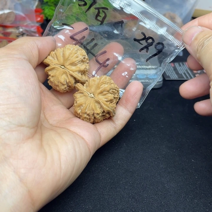 文玩核桃把件-**4白狮子