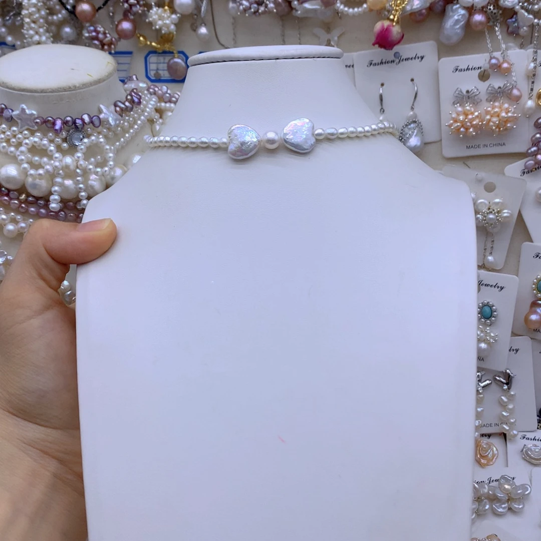 合金淡水珍珠吊坠