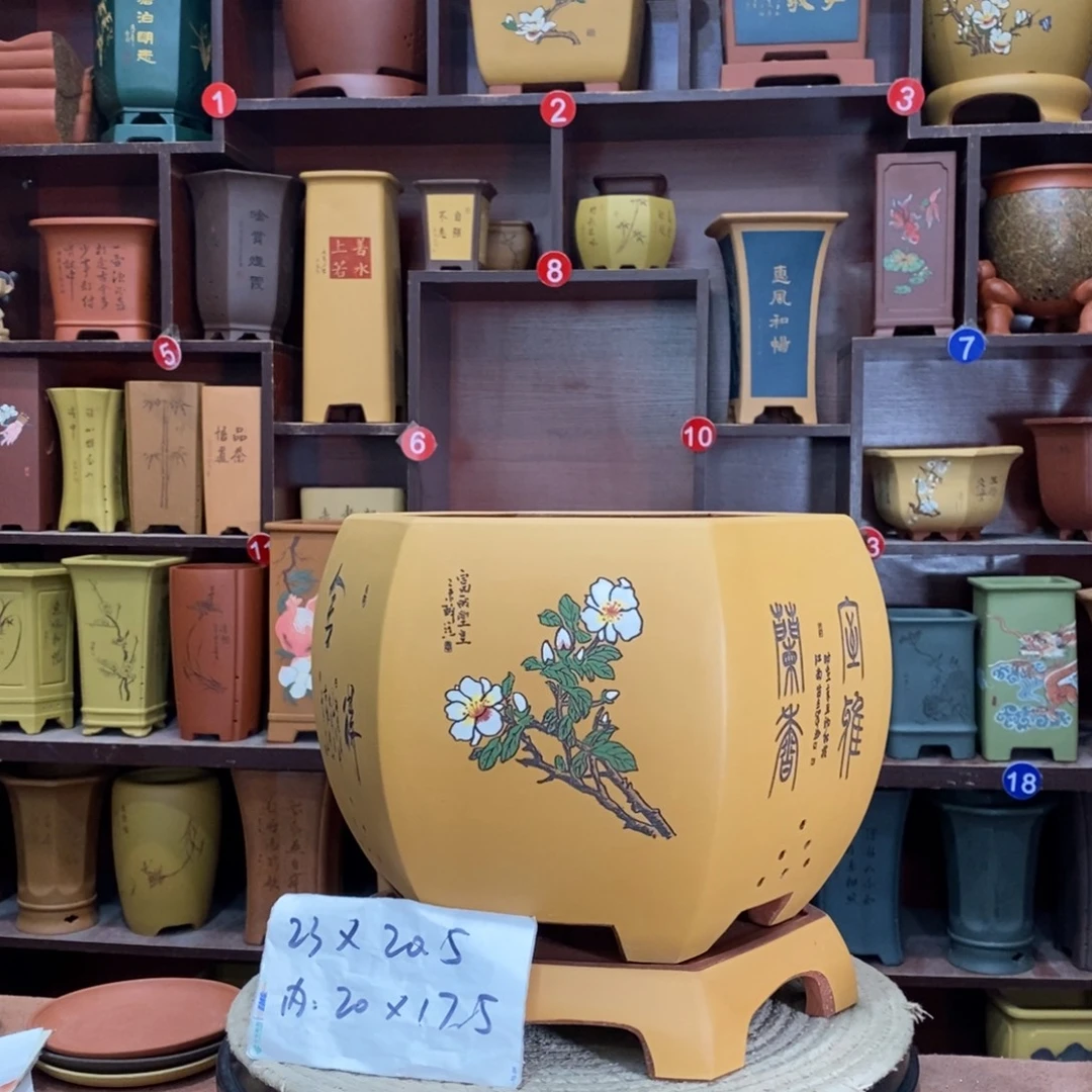 紫砂艺术紫砂花盆