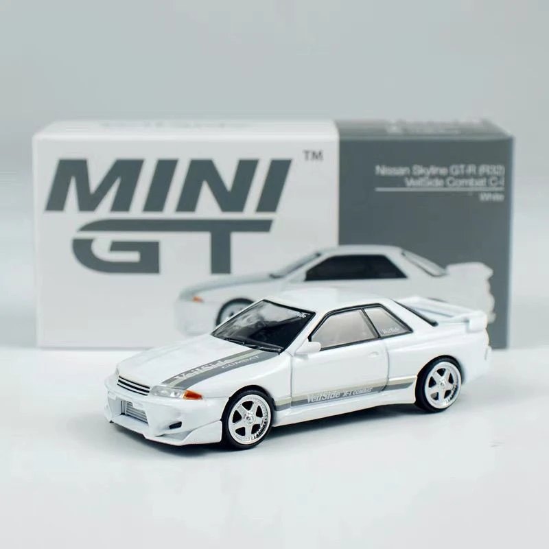 MINI GT 1:64 日产 Nissan GTR R32 白色合金汽车模型 #1066