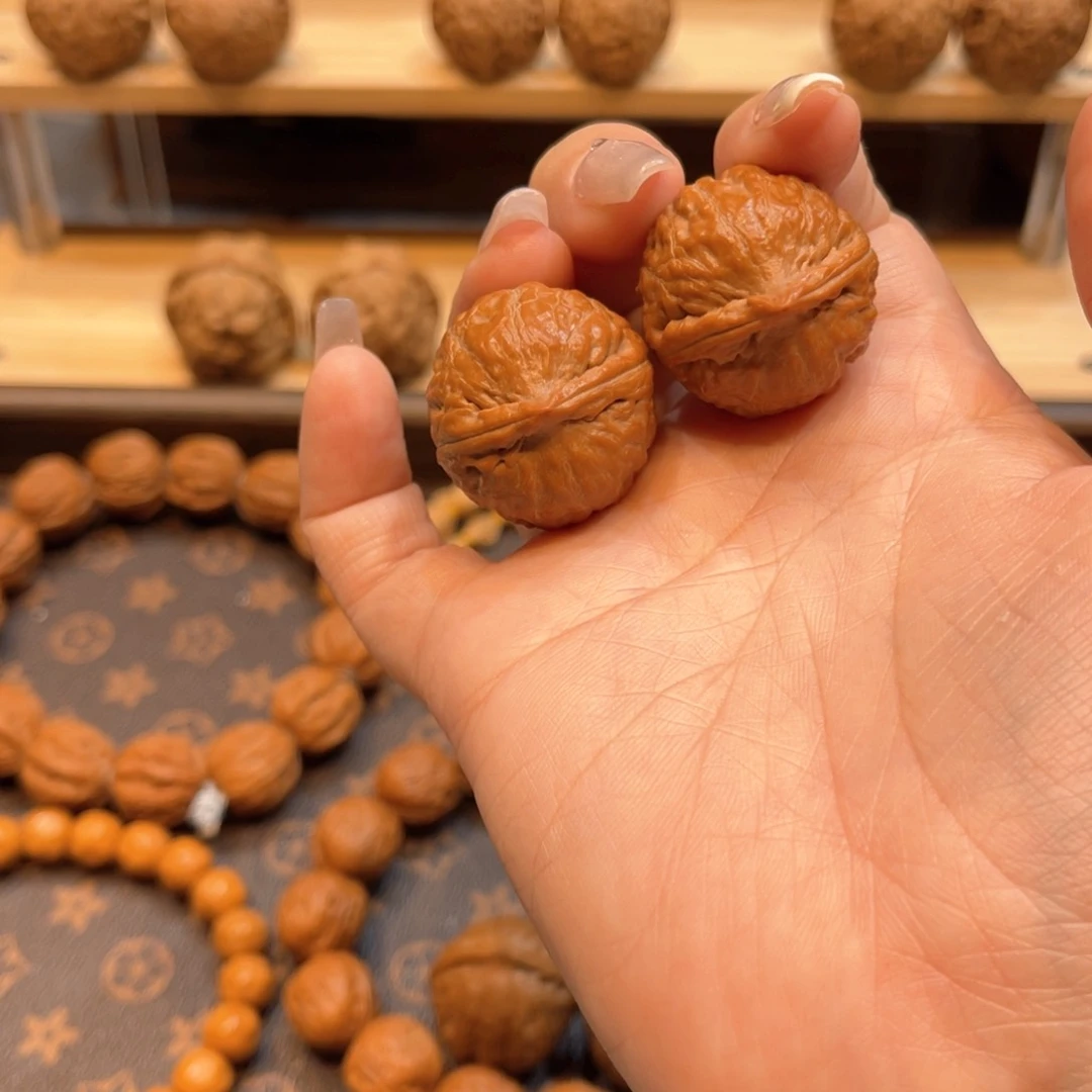 文玩核桃把件小瓷球