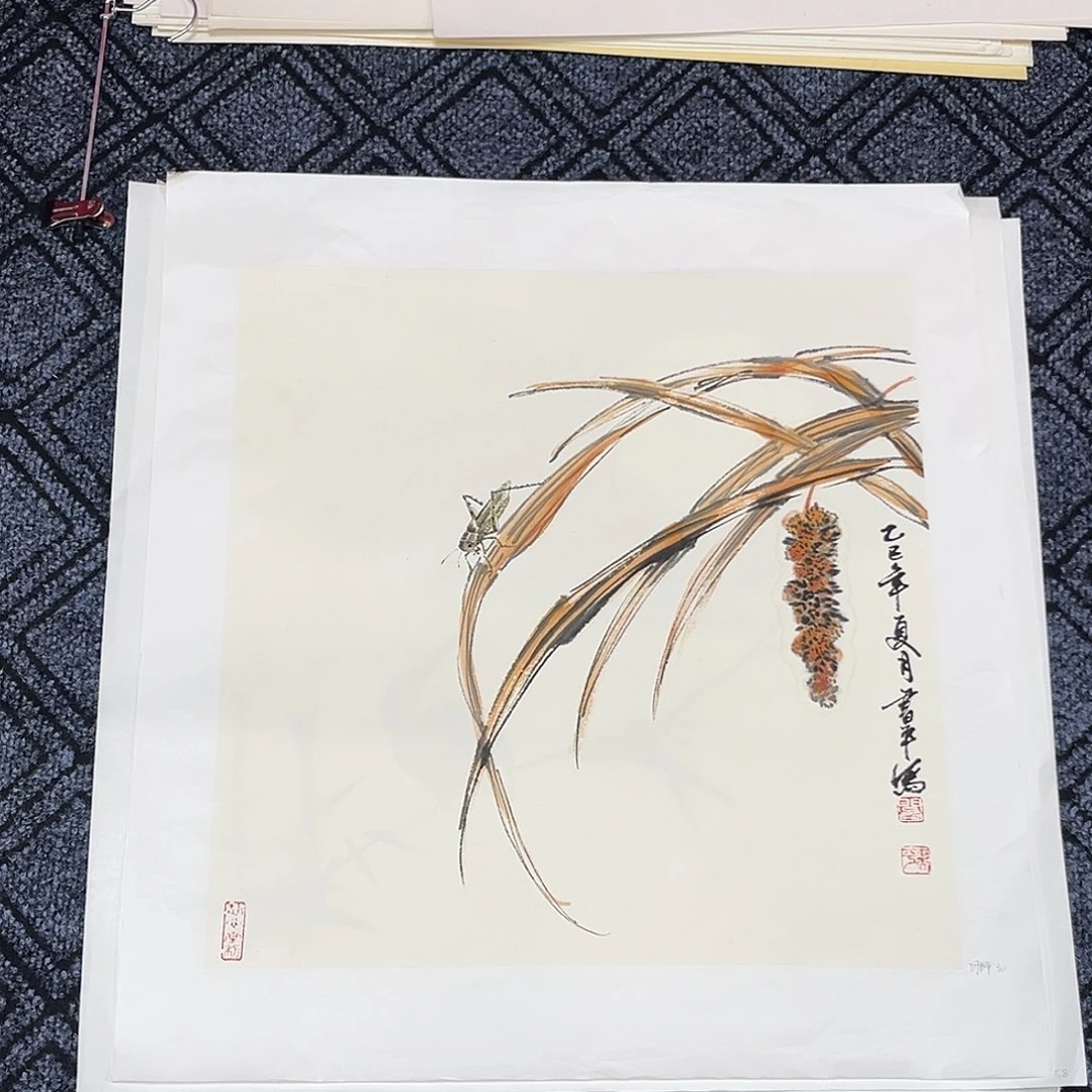 国画闫书平老师三尺斗方花鸟尹