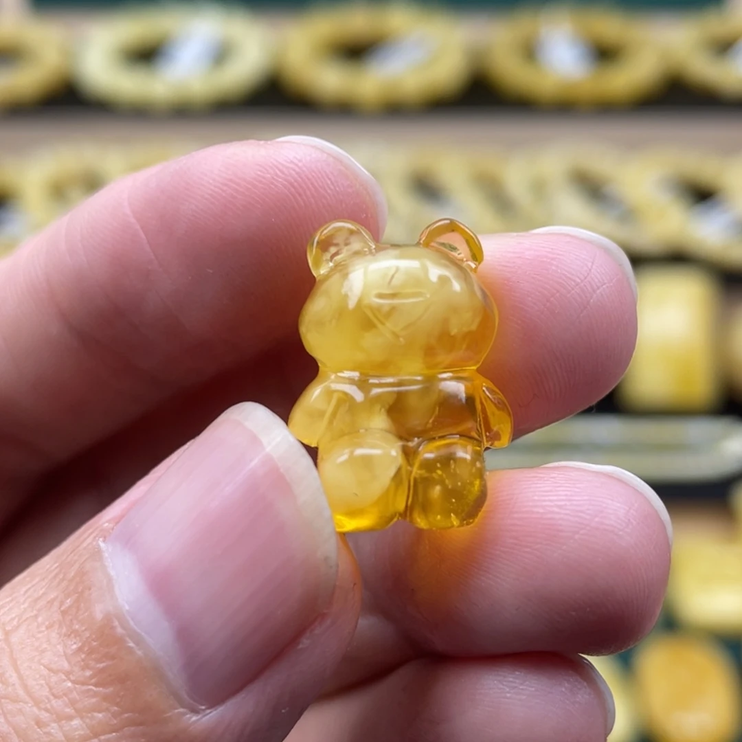 琥珀裸石未镶嵌琥珀蜜蜡
