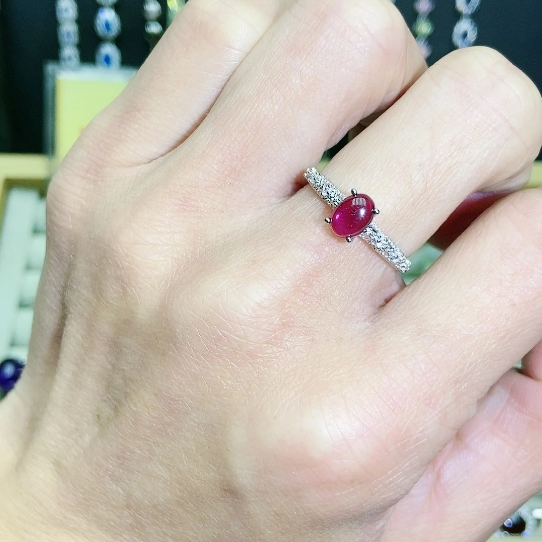 【闪购商品】未镶嵌戒指石榴石（紫牙乌）