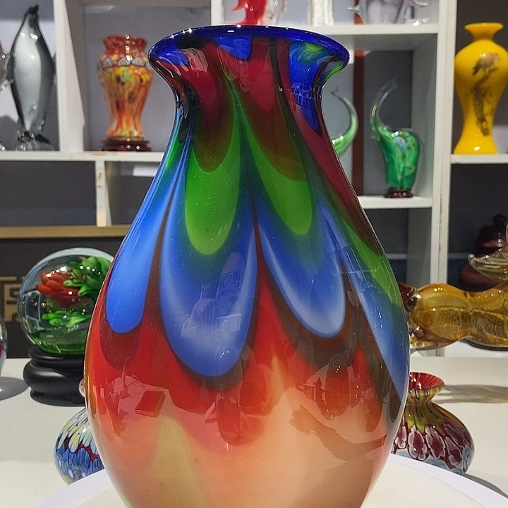 琉璃纯手工琉璃花瓶