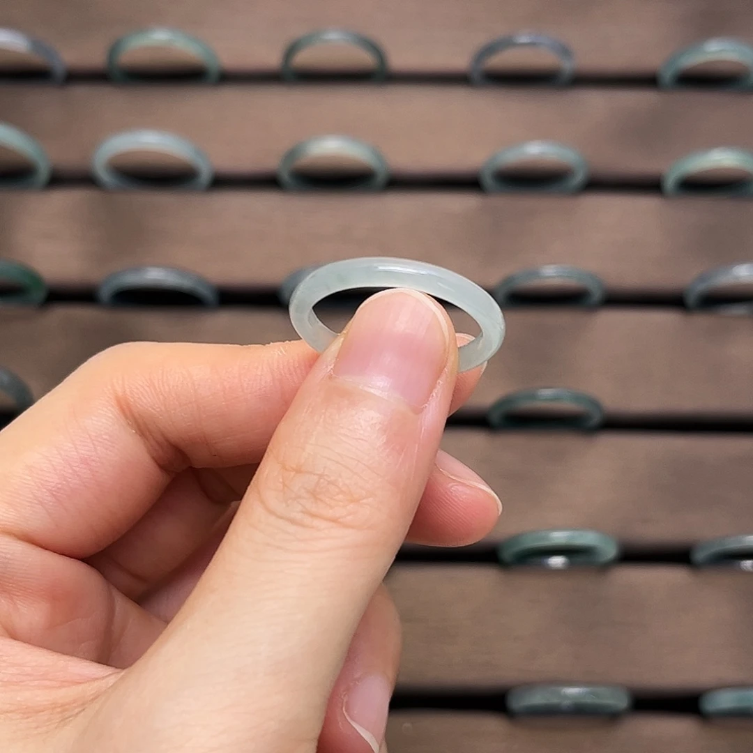 翡翠戒指未镶嵌天然翡翠a货戒圈