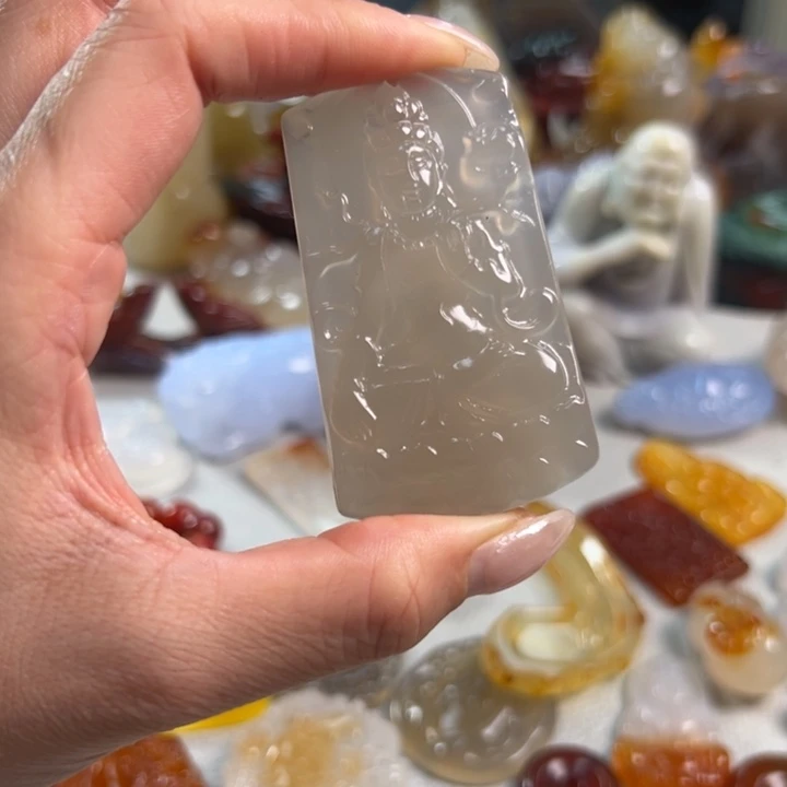 玛瑙/玉髓吊坠(不含链)未镶嵌