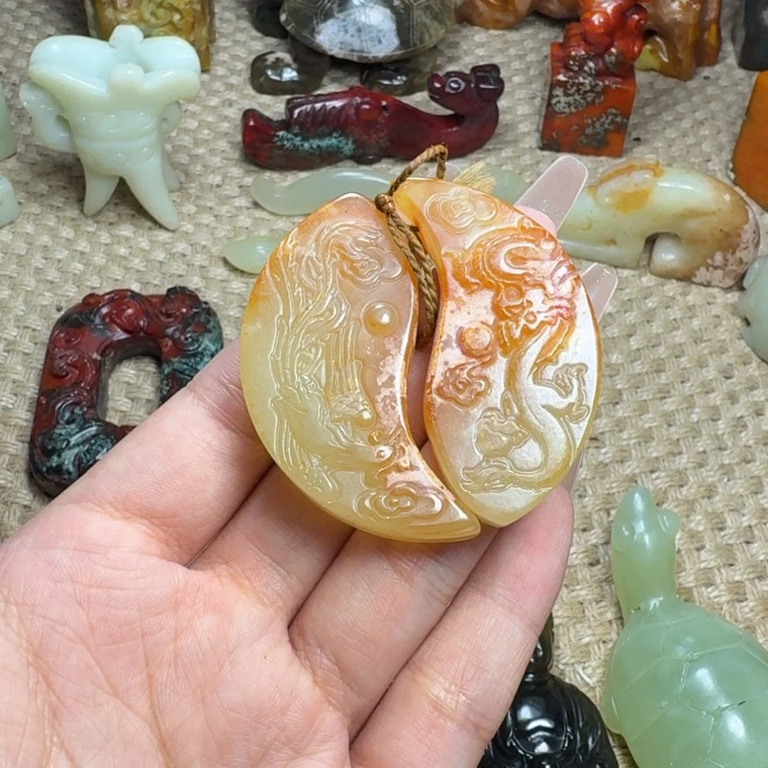 白玉菩提吊坠挂件