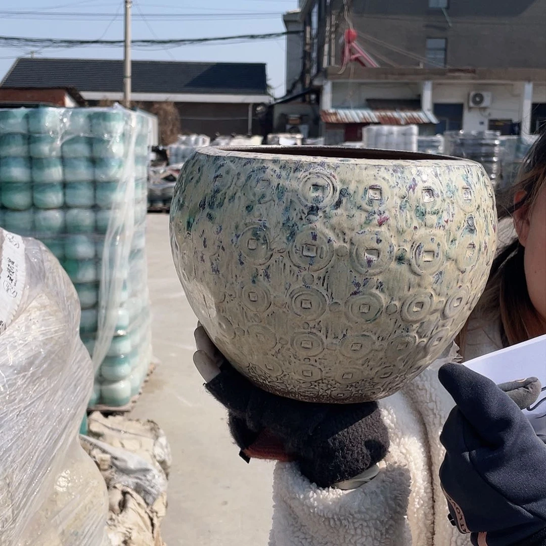 红陶王嫂花盆0213-567