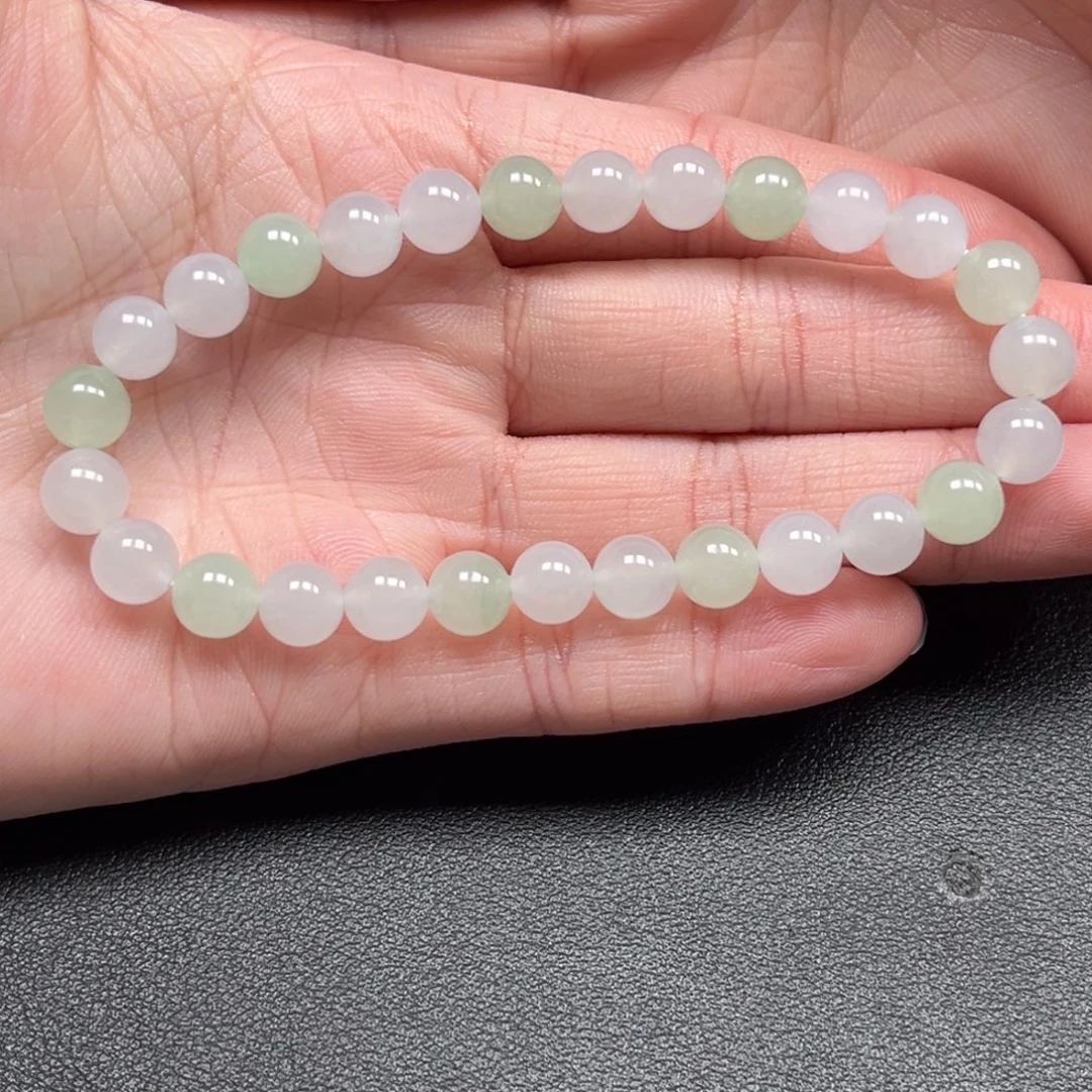 翡翠未镶嵌手串缅甸翡翠卡6.9