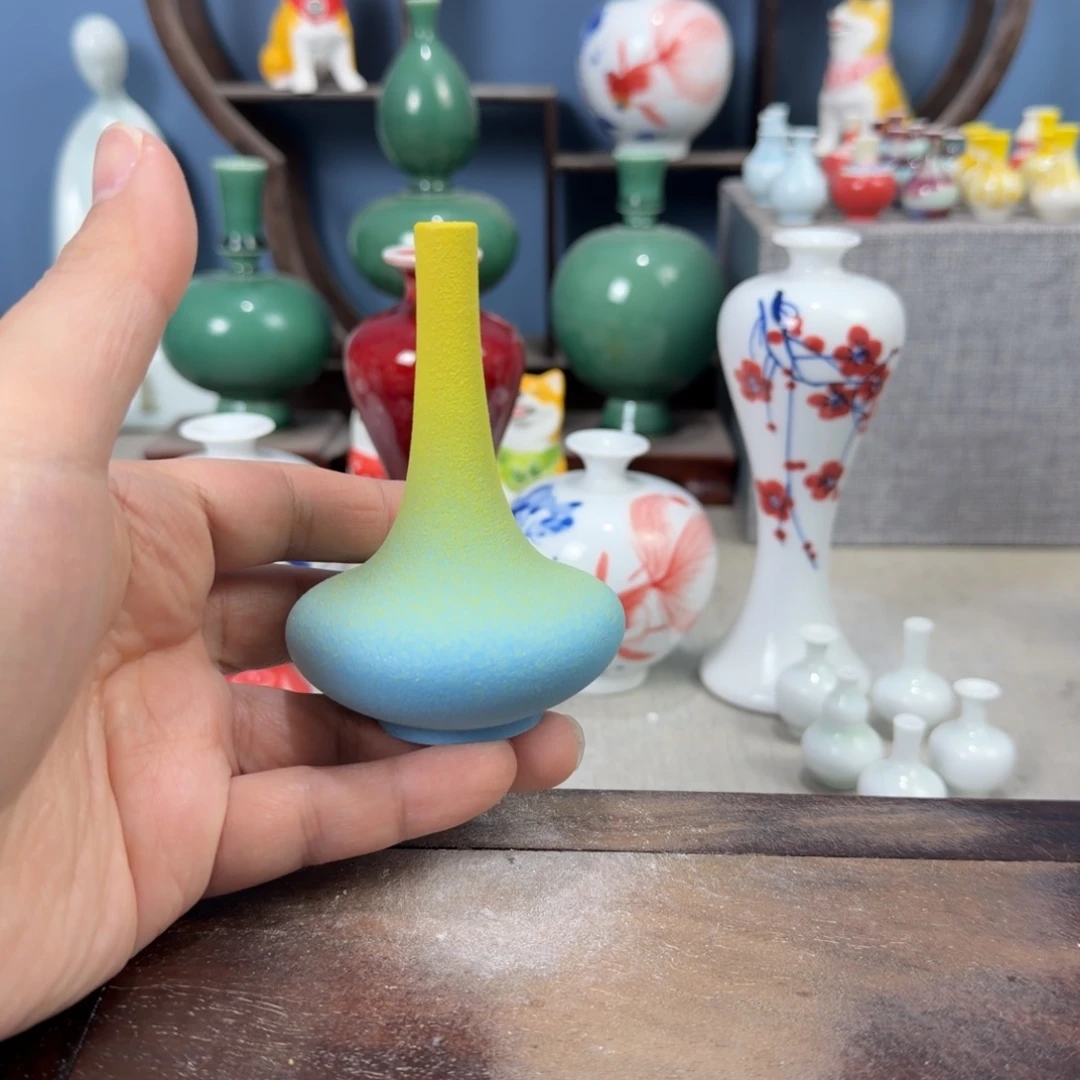 陶瓷手工小花器摆件