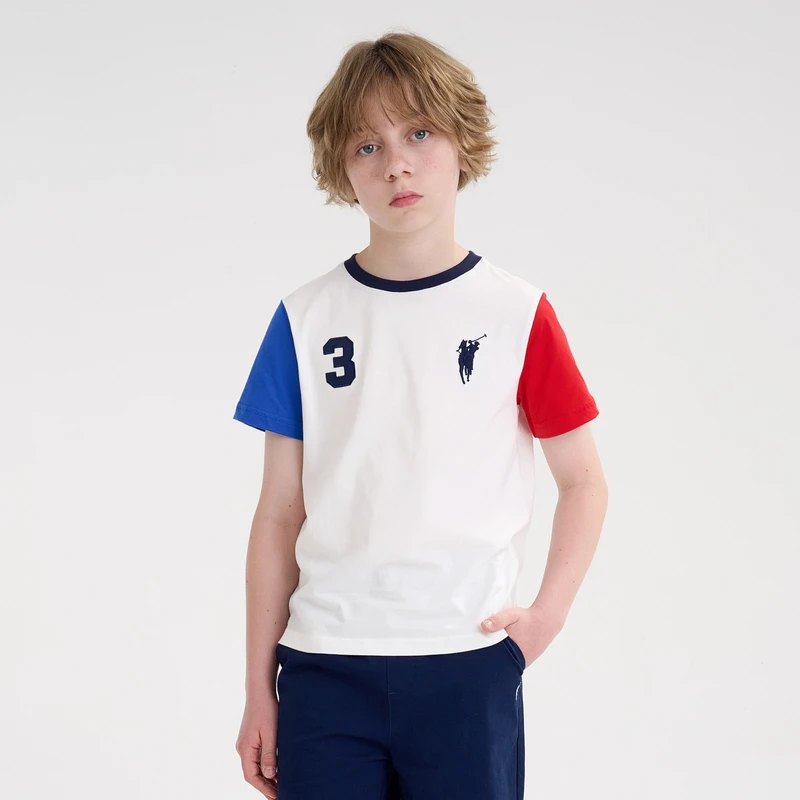 POLOWALK童装新品夏季短袖圆领T恤