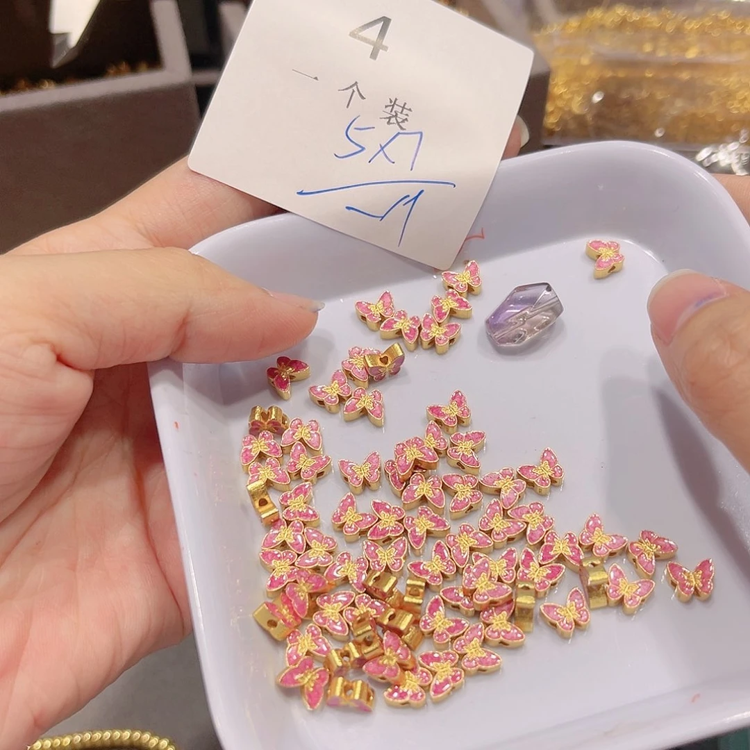 紫晶珠宝半成品银S925镀金镶嵌4