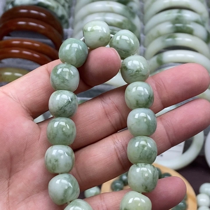 蛇纹石玉未镶嵌手链
