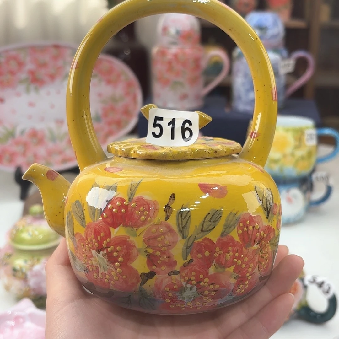 景德镇手绘高温釉下彩陶瓷茶具