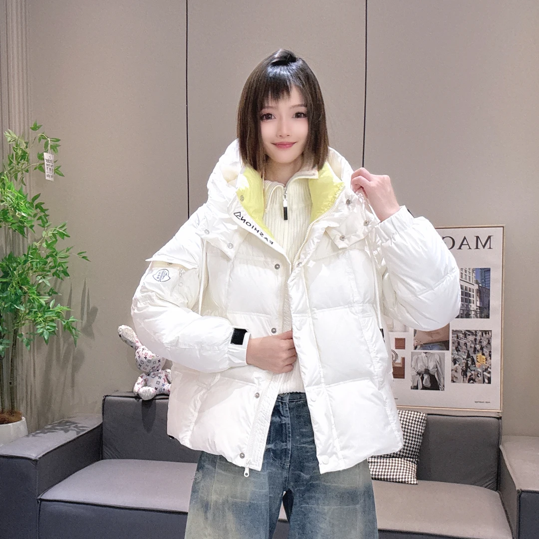 2025冬季新款拼色加厚棉服拉链连帽保暖时尚百搭棉服2893-1