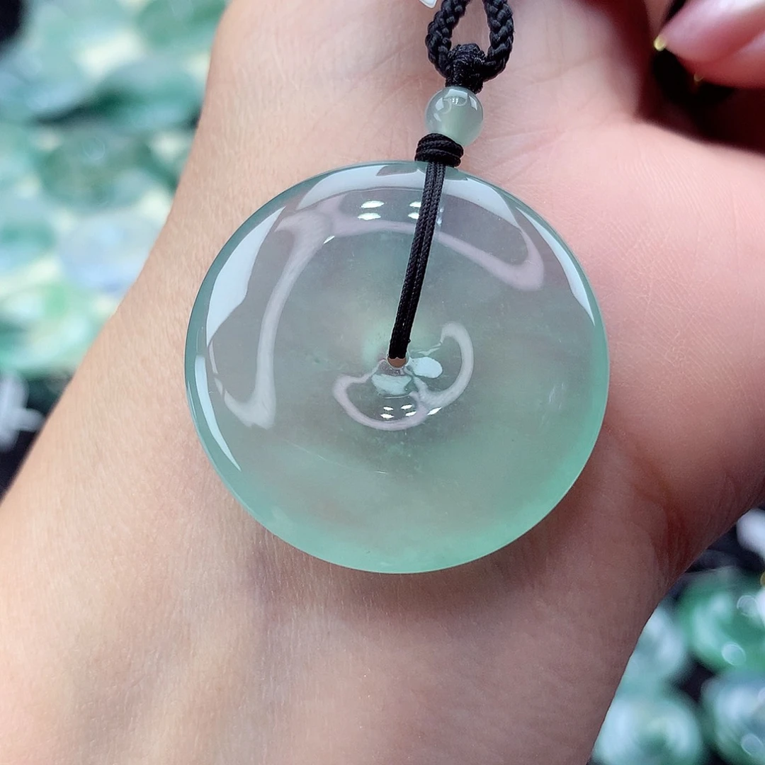 翡翠未镶嵌颈饰编号36尺寸31.2-6.3