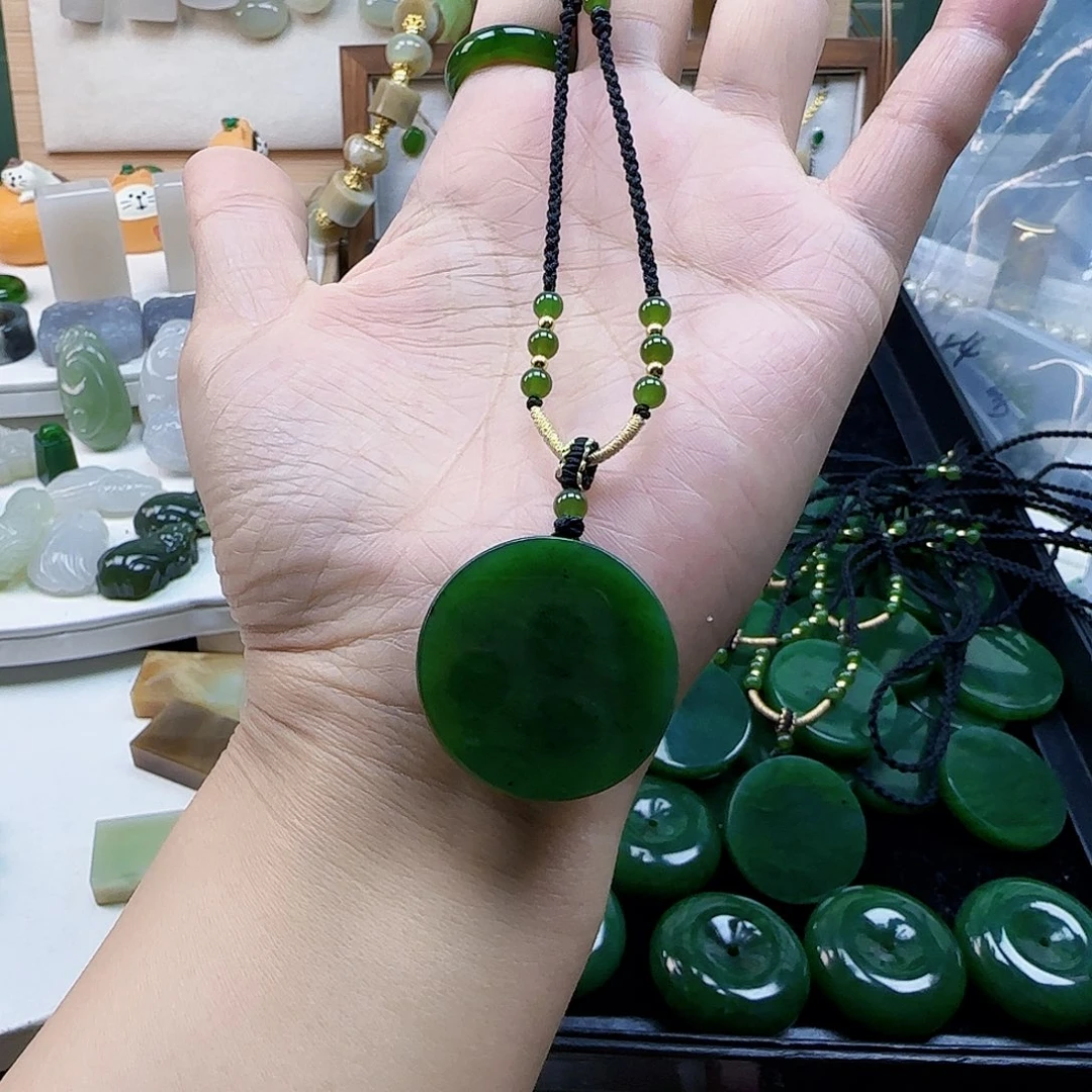 和田玉未镶嵌吊坠(不含链)