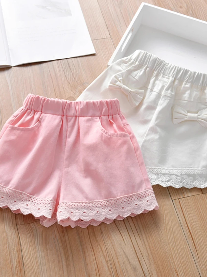 女童短裤外穿百搭2025新款夏装薄款宝宝儿童夏季韩版洋气童装裤子