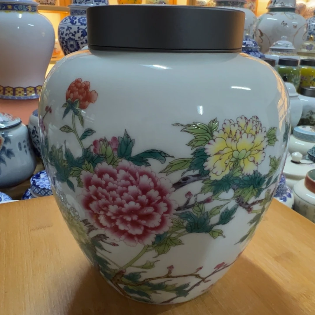 高端定制家用陶瓷茶叶罐