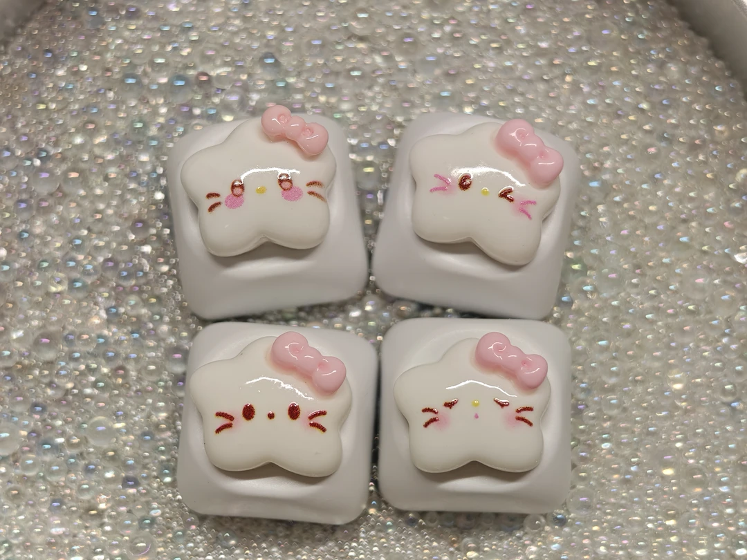 萝ber【可爱KT星星美甲键帽】