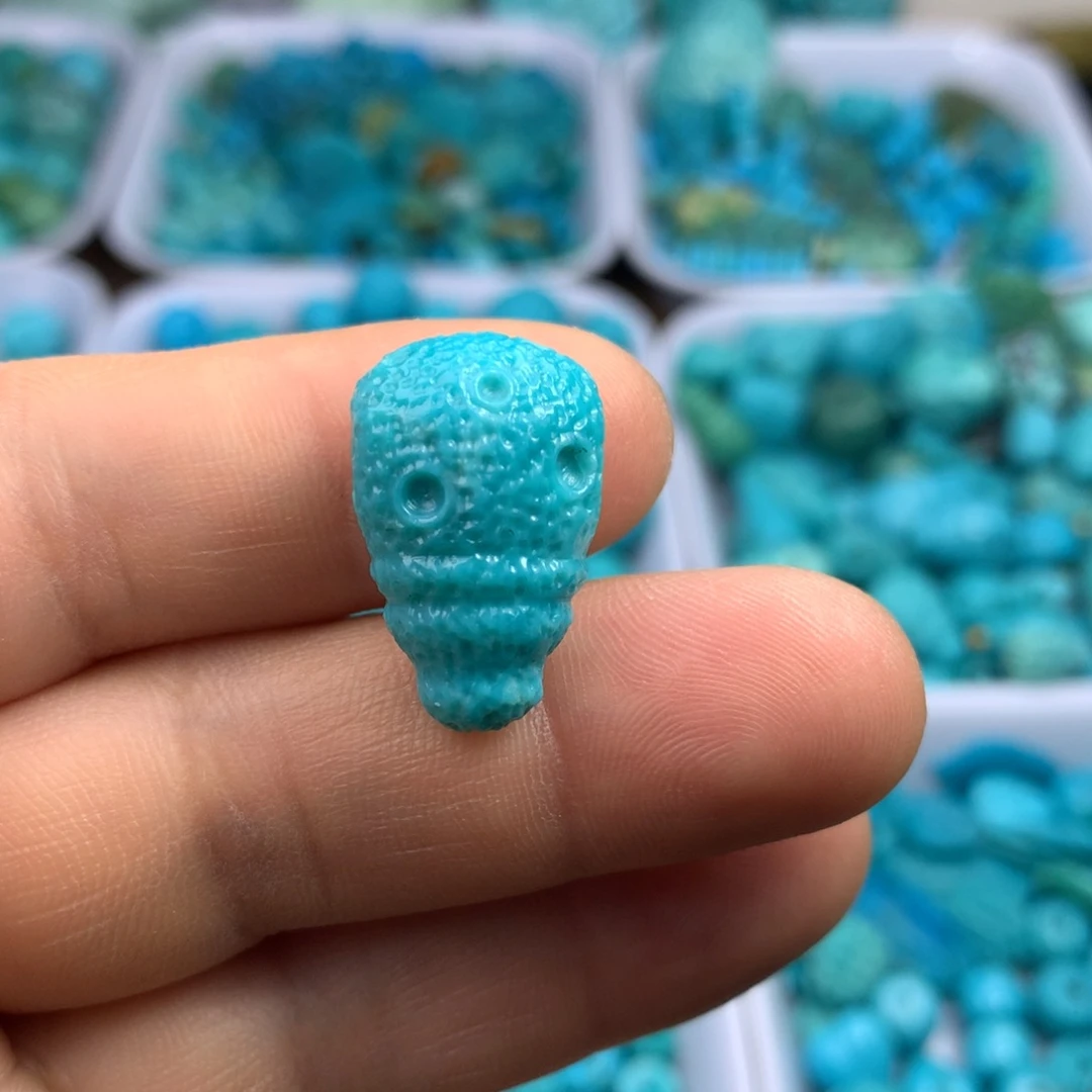 绿松石未镶嵌吊坠(不含链)22×14×12