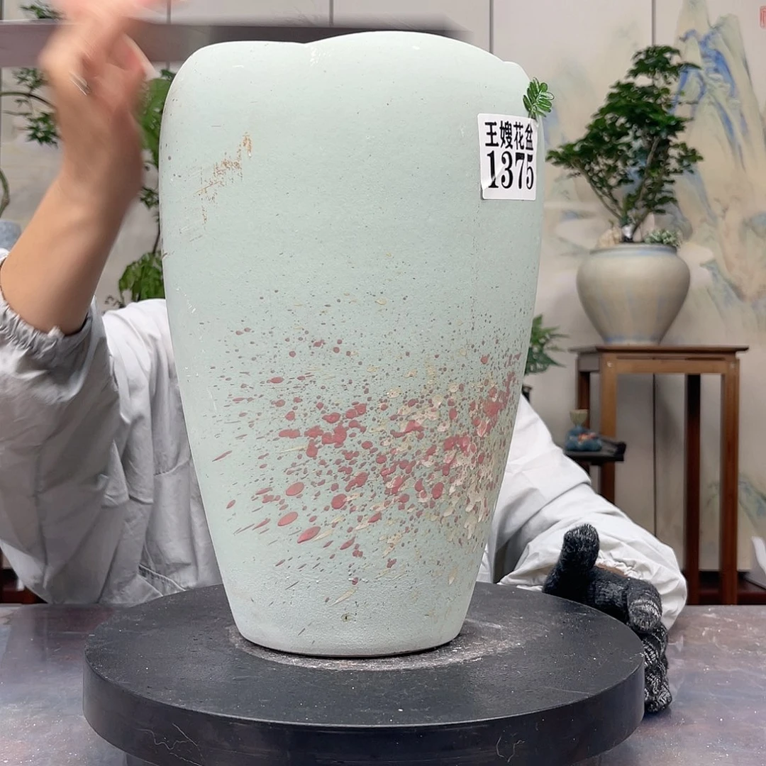 紫砂花盆王嫂花盆直播0603-1375 高30口18