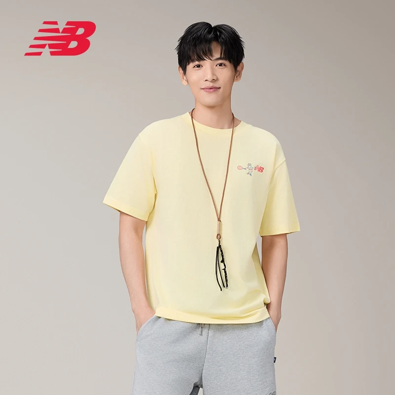 【夏日漫游】New Balance 官方正品25夏新款男士圆领短袖T恤MT51903