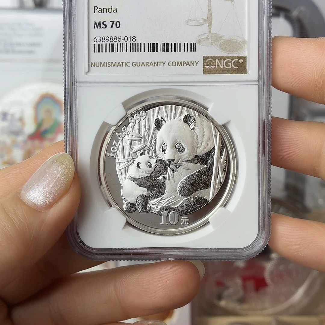 纯银2005年银猫70分