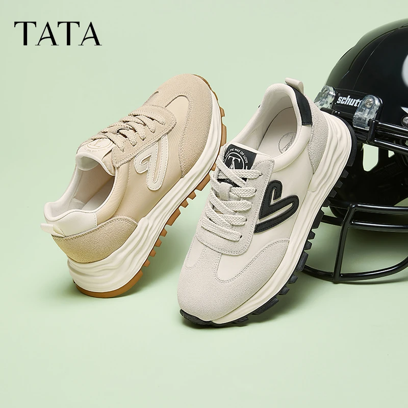 TATA他她小心甘复古阿甘鞋女轻便休闲运动鞋子女透气新款WPC07AM5
