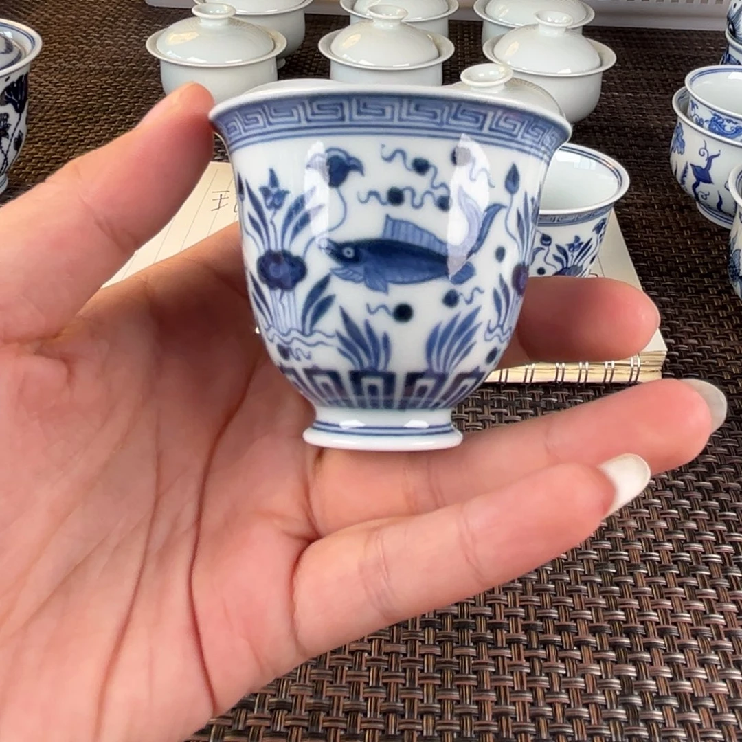 阅***略瓷片景德镇陶瓷杯子