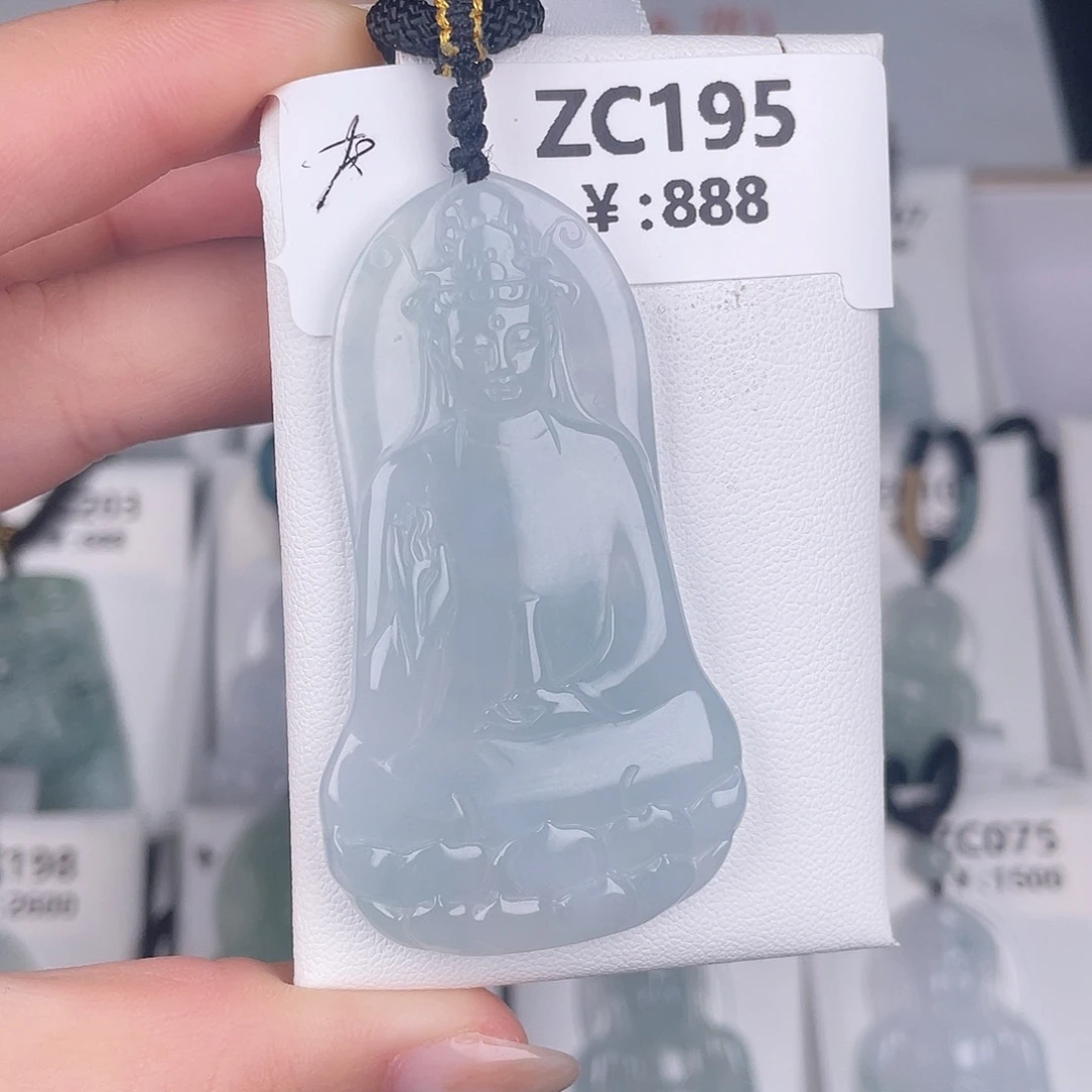 翡翠未镶嵌颈饰zc195