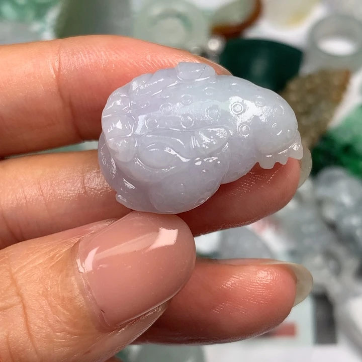 白***云定制翡翠未镶嵌翡翠