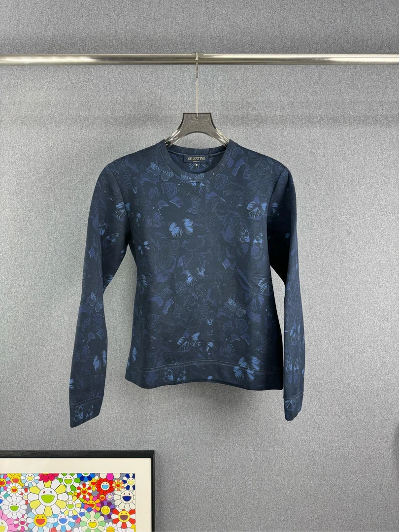 99新 YSL/圣罗兰 华伦天奴蝴蝶卫衣 XS码 99新 12774