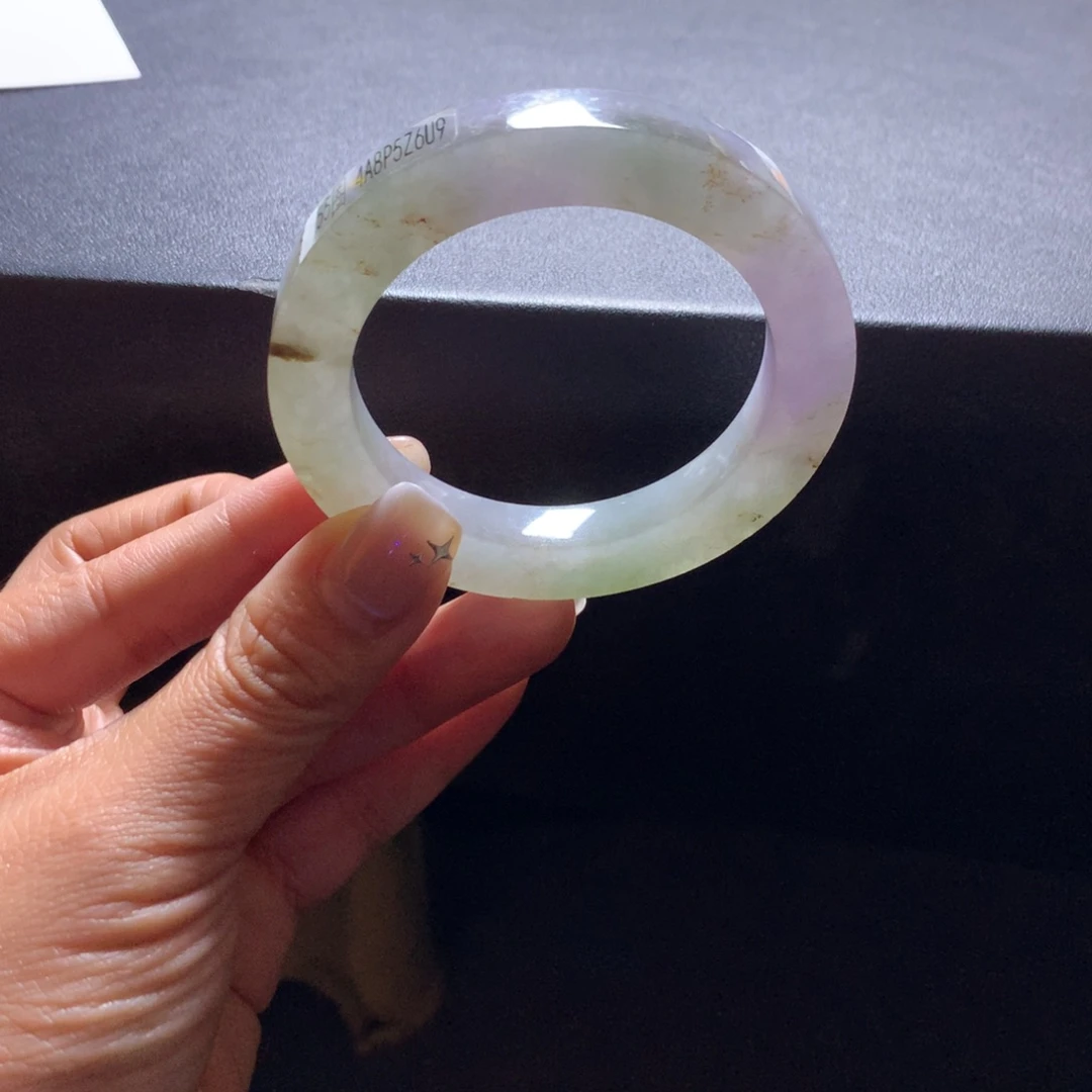 定制翡翠未镶嵌翡翠手镯50_55