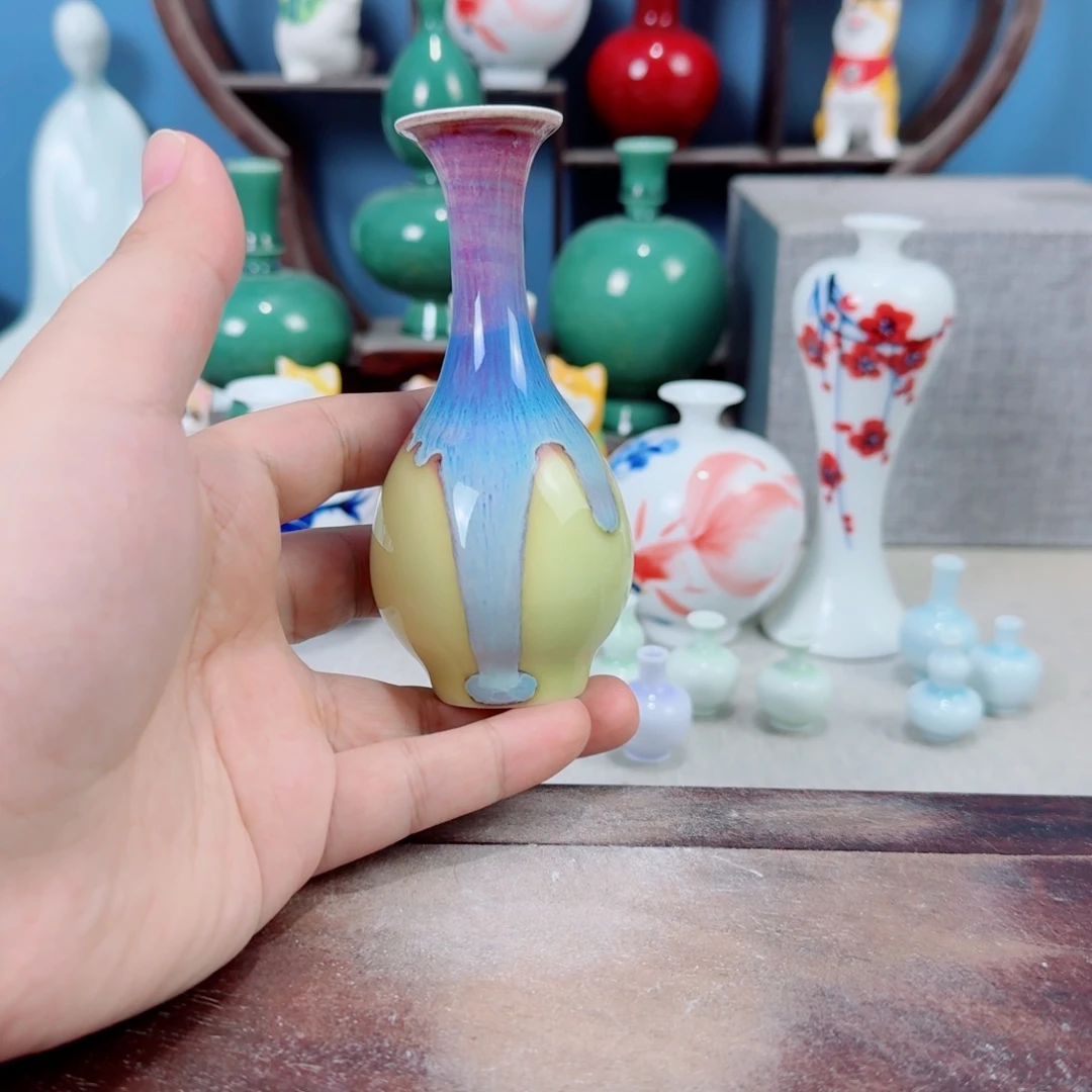 陶瓷手工小花器摆件