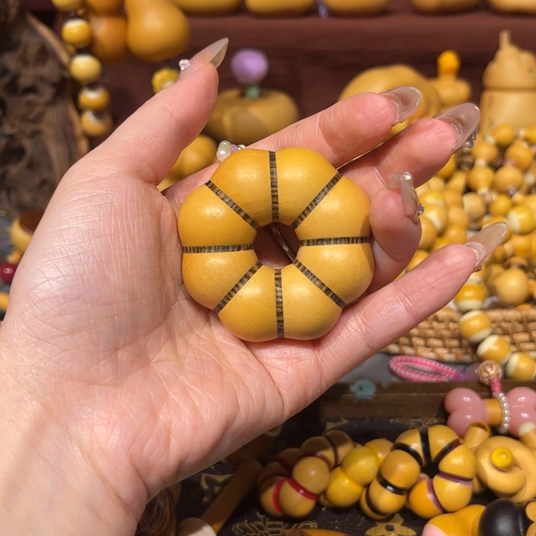 狮*座虎斑木镶口甜甜圈一个