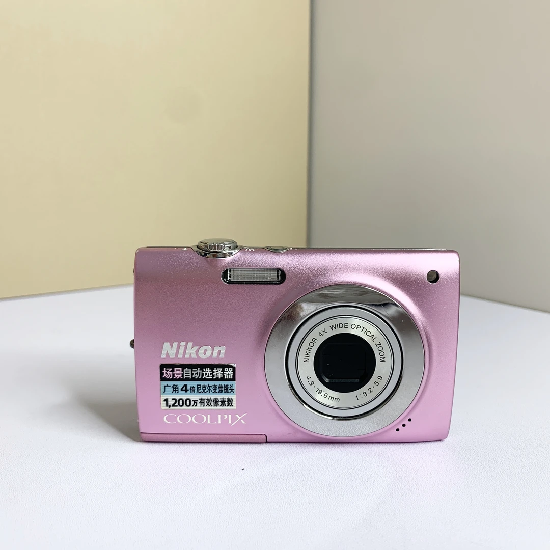 9新 Nikon/尼康 s2500粉色1200万像素 人像亮白光感温柔有质感