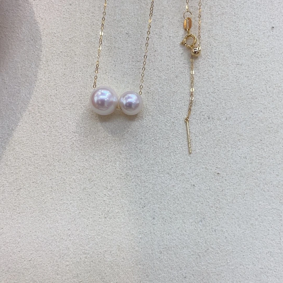 海水珍珠18K金镶嵌颈饰