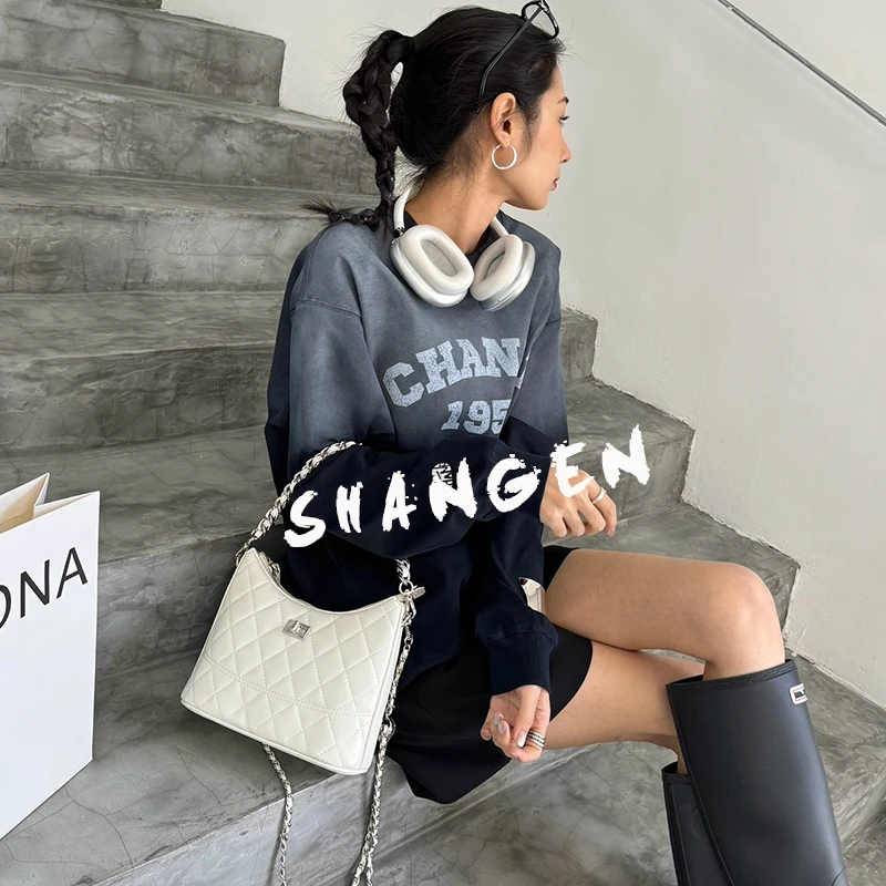 【尚恩CC】SK-92651-米白-23*9*19轻奢时尚女士新款单肩斜挎包