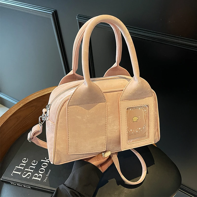 COOLE女包2025新款通勤简约纯色手提休闲潮流洋气质感单肩斜挎包