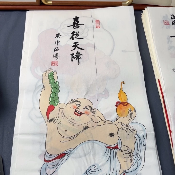 国画纯手绘禅意画作品
