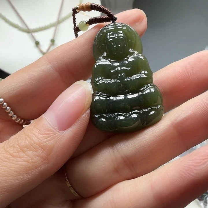 和田玉未镶嵌颈饰34