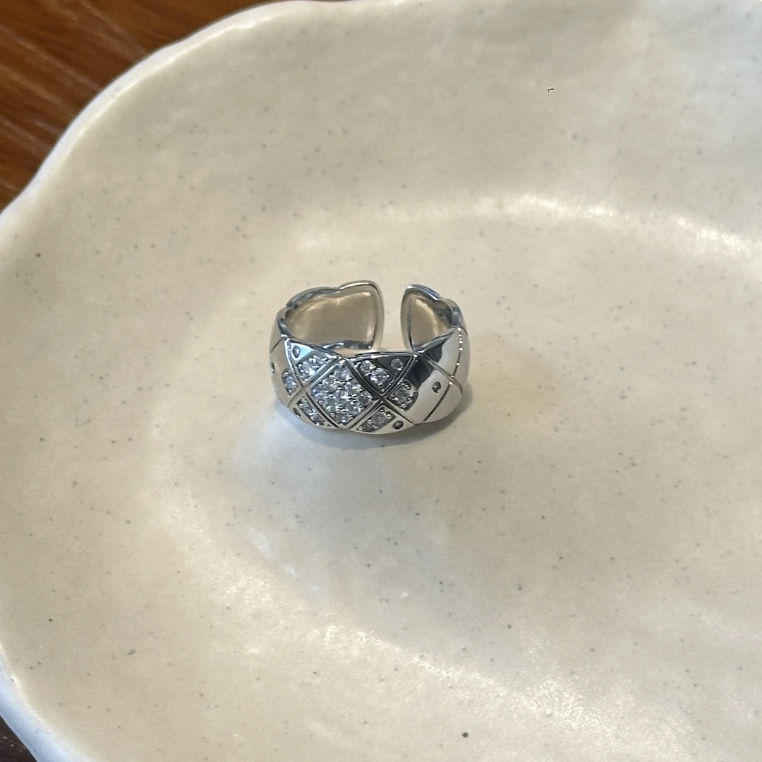 铜合金戒指 【PEIPEI专属】新款F款戒指手工时尚简约复古ins重工