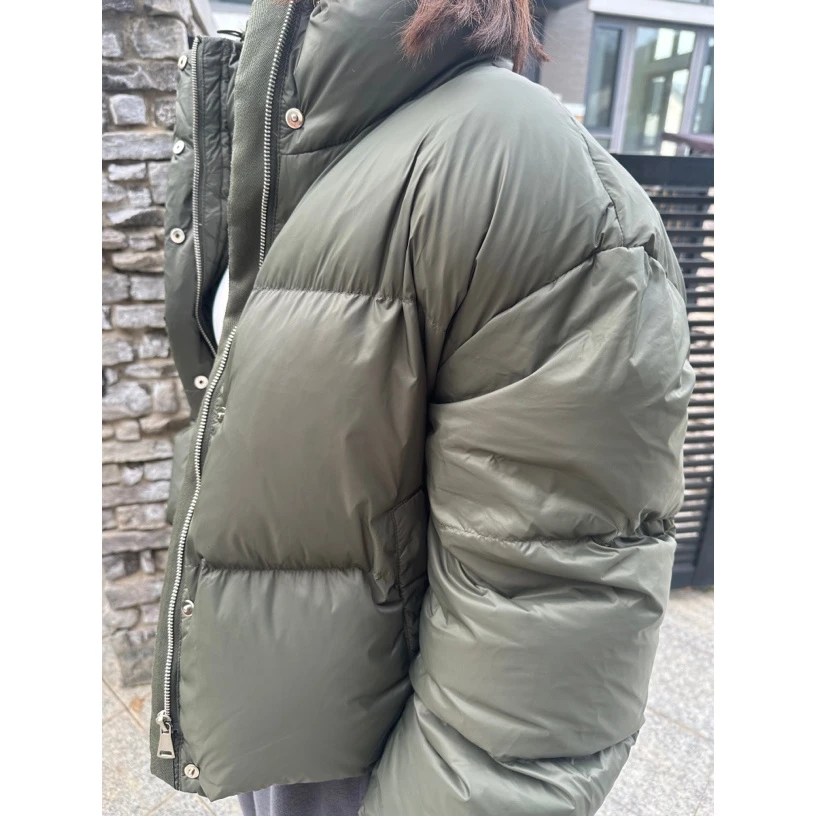 喜家外贸-欧洲站超洋气2024冬立领羽绒服女韩版外套9342